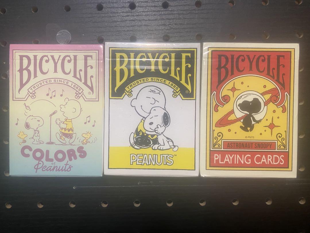 ブランド雑貨総合 Rare】Bicycle Peanuts Snoopy 3 Set 【Hard to Obtain】 トランプ