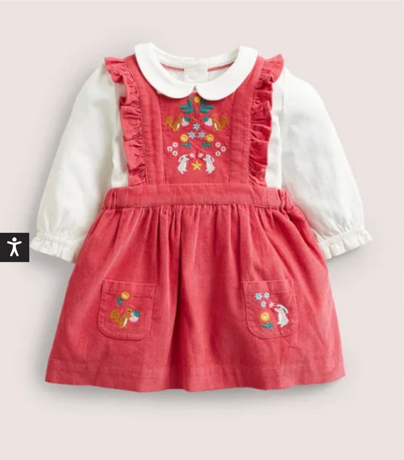 NWT Mini Boden Cord Pinnie Set 3-4Y