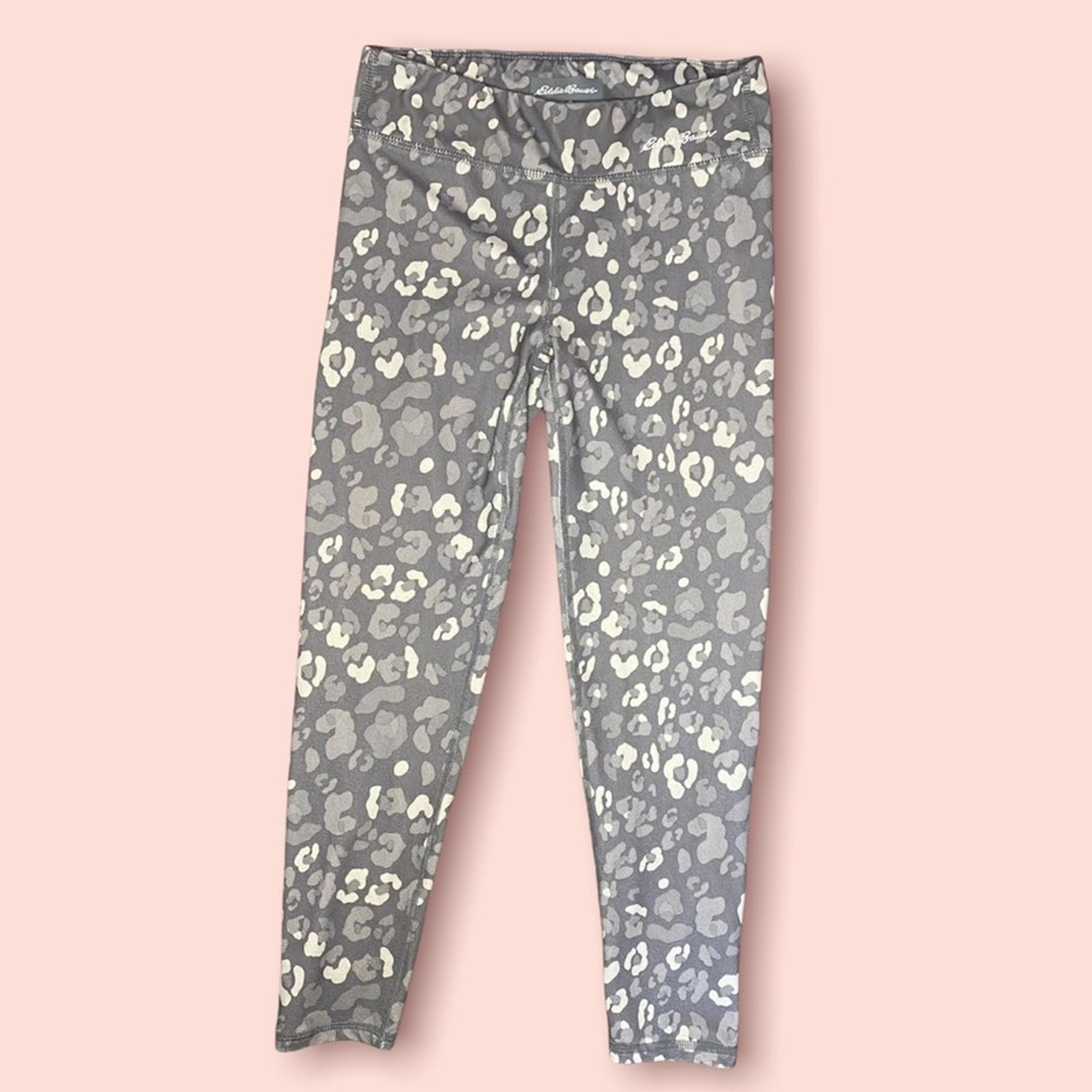 ⭐️EDDIE BAUER⭐️ girls cheetah print leggings size small 7/