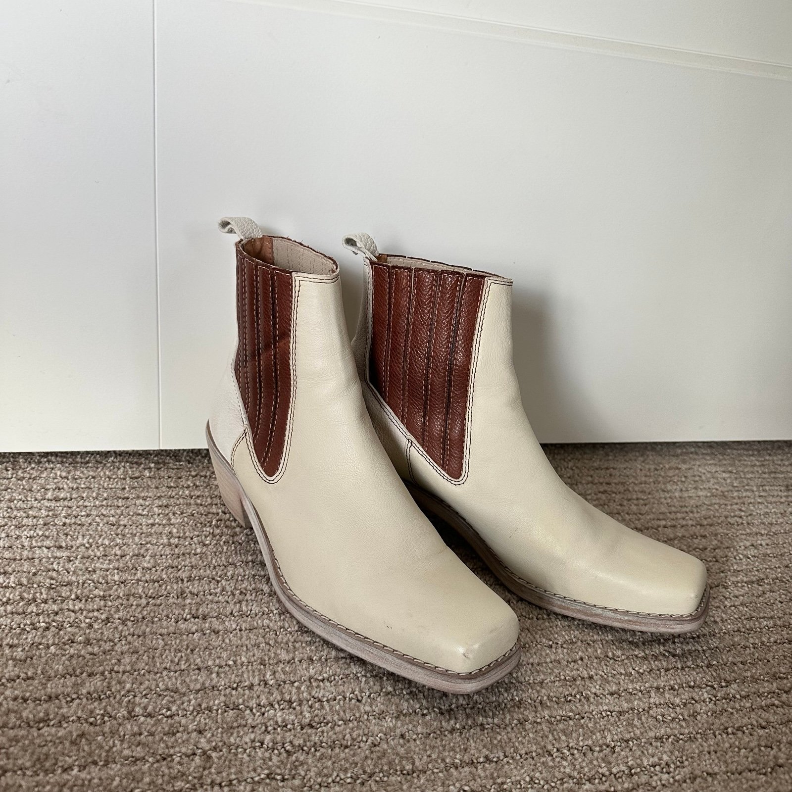 Free People Landry Square Toe Western Boots