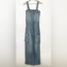 ZARA NWT WOMAN TRF DENIM CARGO JUMPSUIT BLUE | 8197/238 293/015