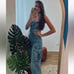 ZARA NWT WOMAN TRF DENIM CARGO JUMPSUIT BLUE | 8197/238 293/015