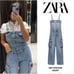 ZARA NWT WOMAN TRF DENIM CARGO JUMPSUIT BLUE | 8197/238 293/015