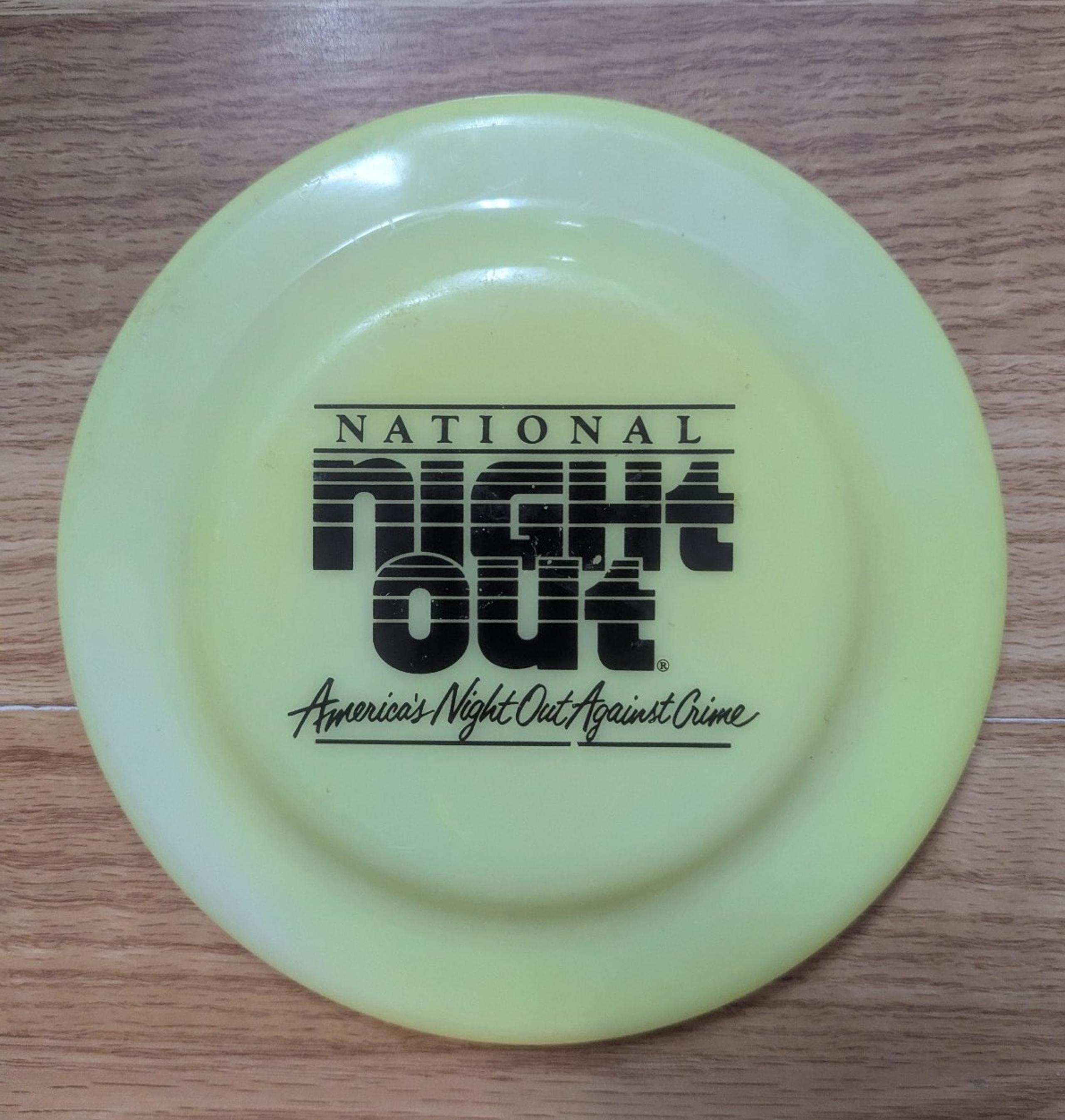 National Night Out frisbee