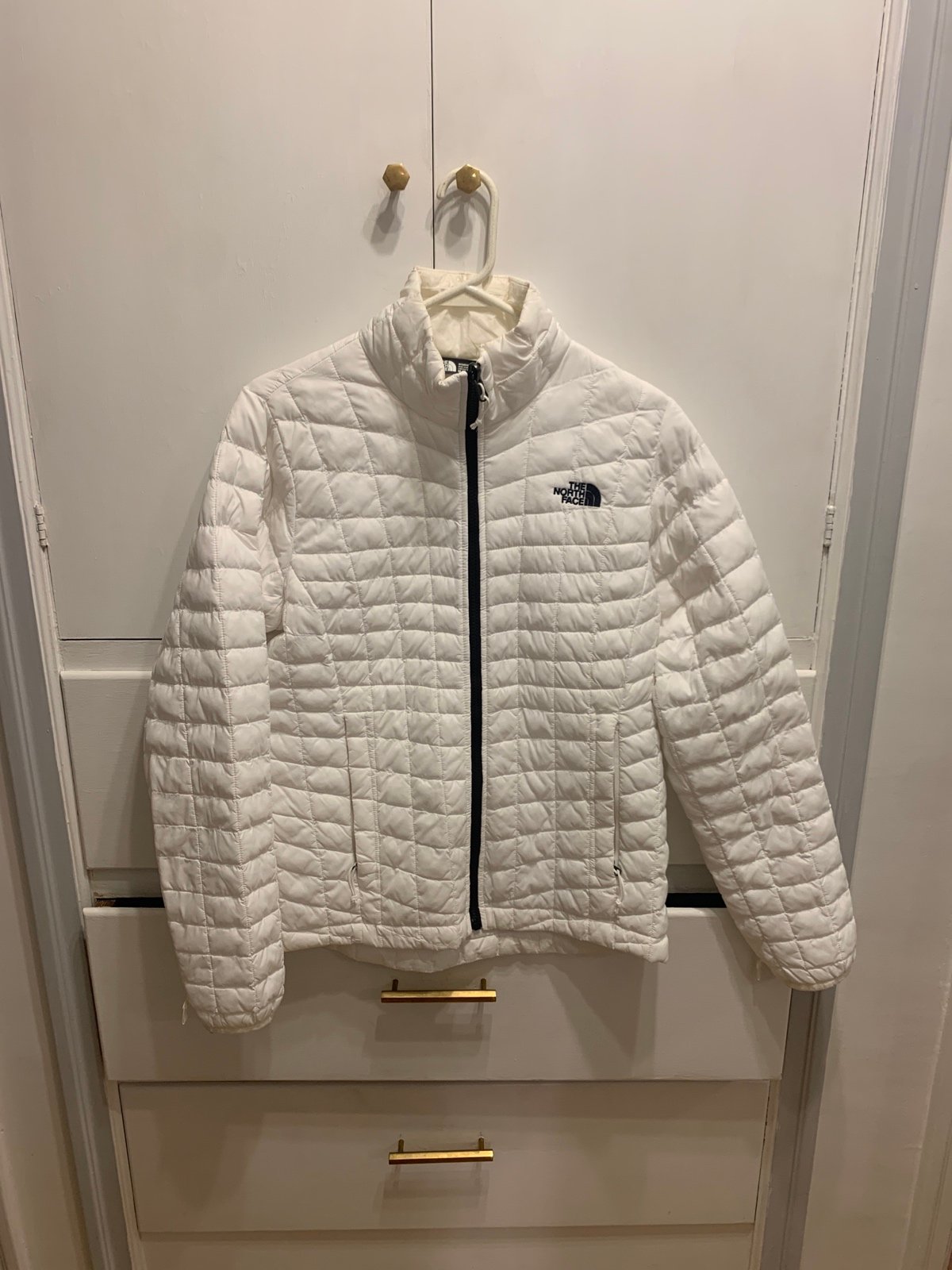 The North Face white jacket womens M