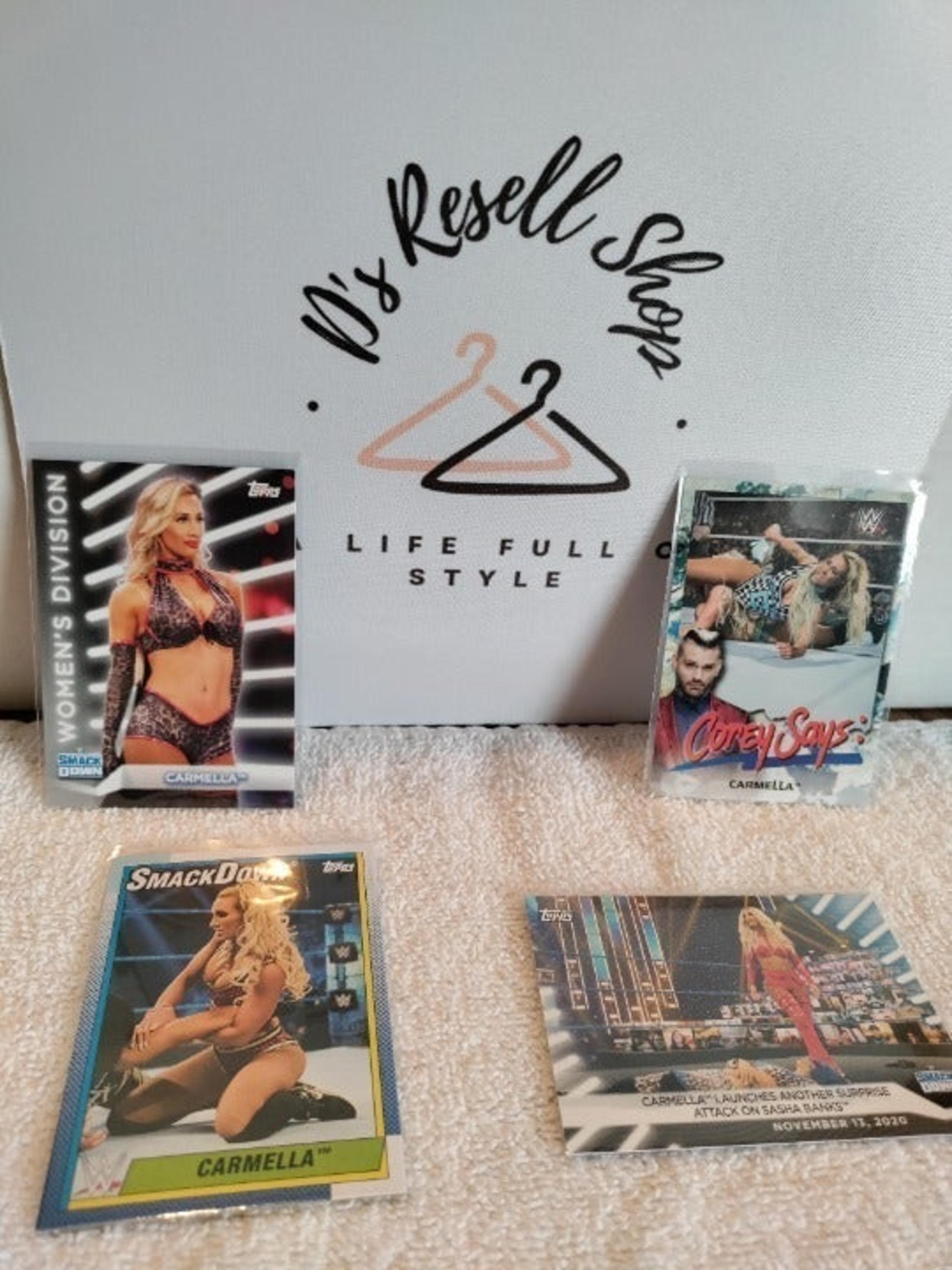 Carmella 4 Card Lot 2021 WWE  in Mint Condition