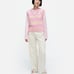 Marimekko Siete Maalis Patja Sweater Vest Size XL NWOT Pink Cream Stripe Brand