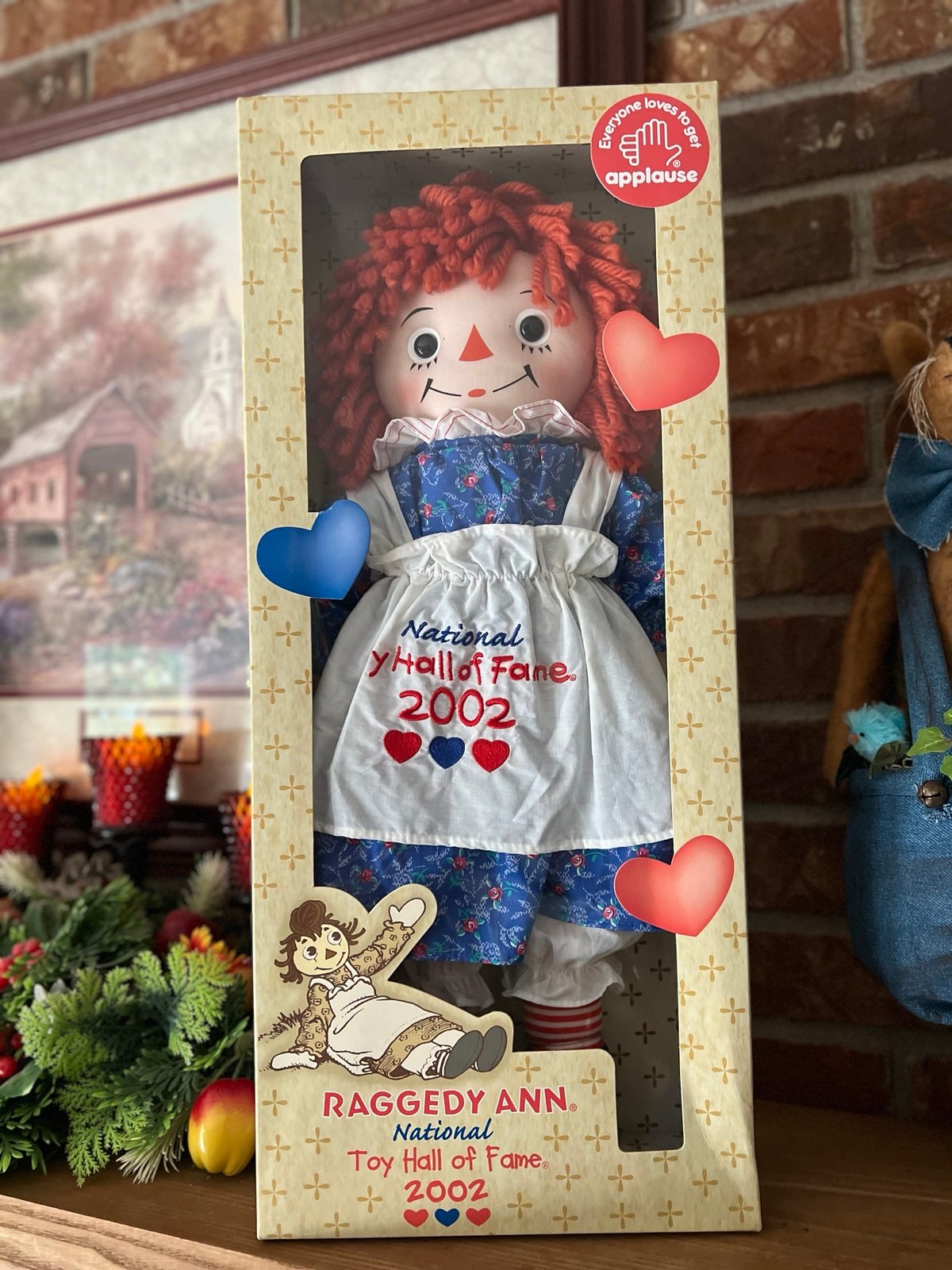 Raggedy Ann National Toy Hall of Fame 2002 Johnny Gruelle Applause doll 18