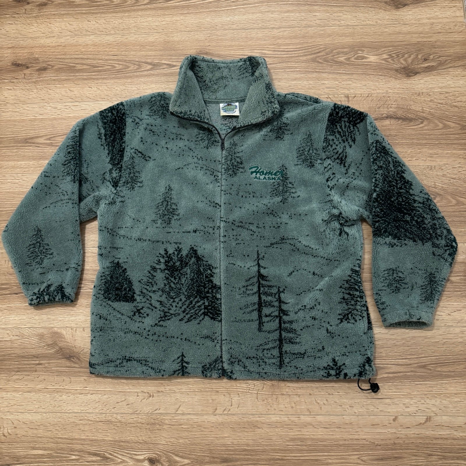 Vintage Adventure Pass Nature Zip Up Fleece