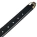 Fossil vintage Leather Black 1 Inch Silver Buckle Retro Belt women’s Size Large
