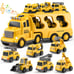 Construction Vehicles Transport Truck Carrier Toy for Kids