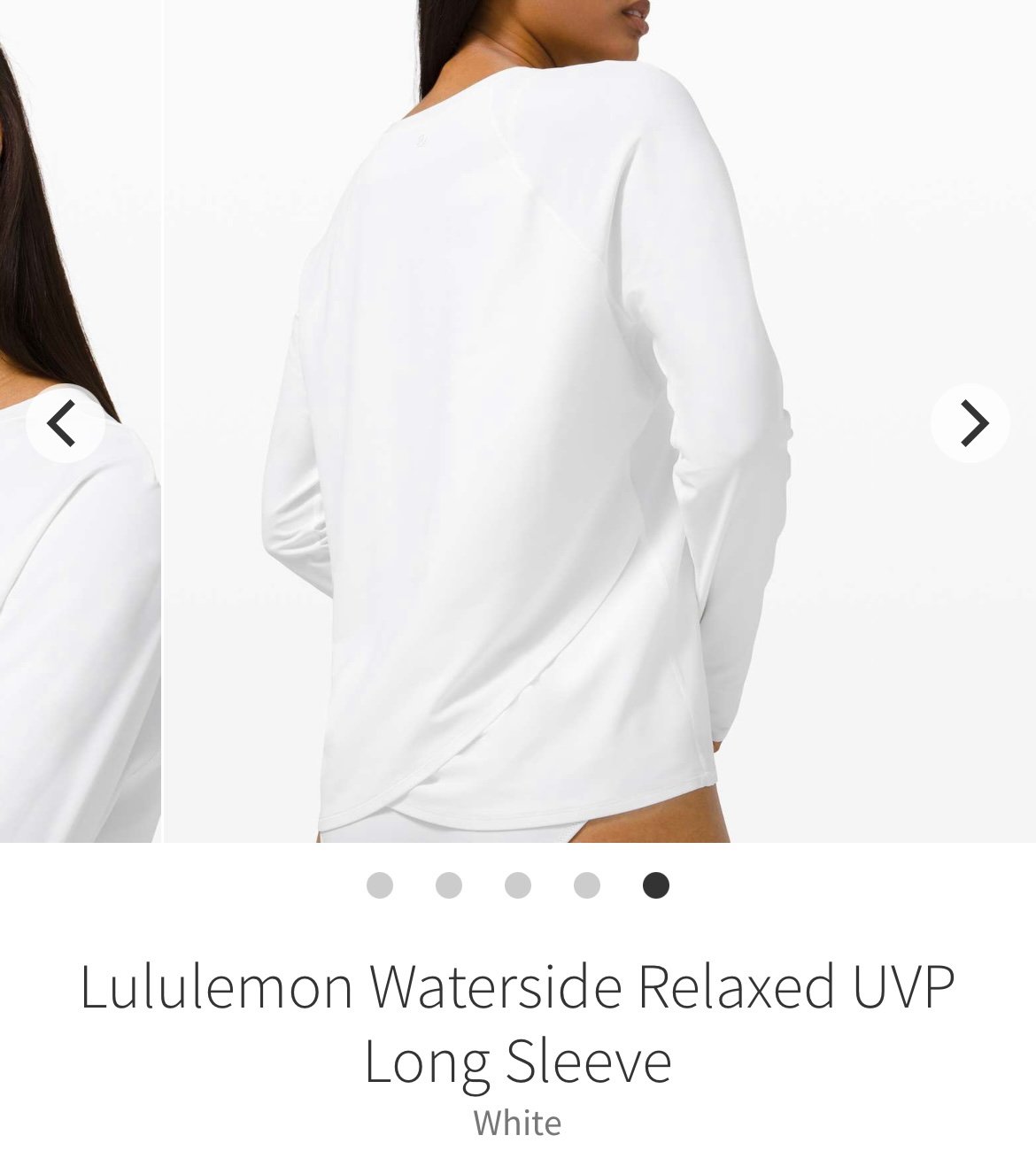 NWT Lululemon Waterside Relaxed UVP Long Sleeve
