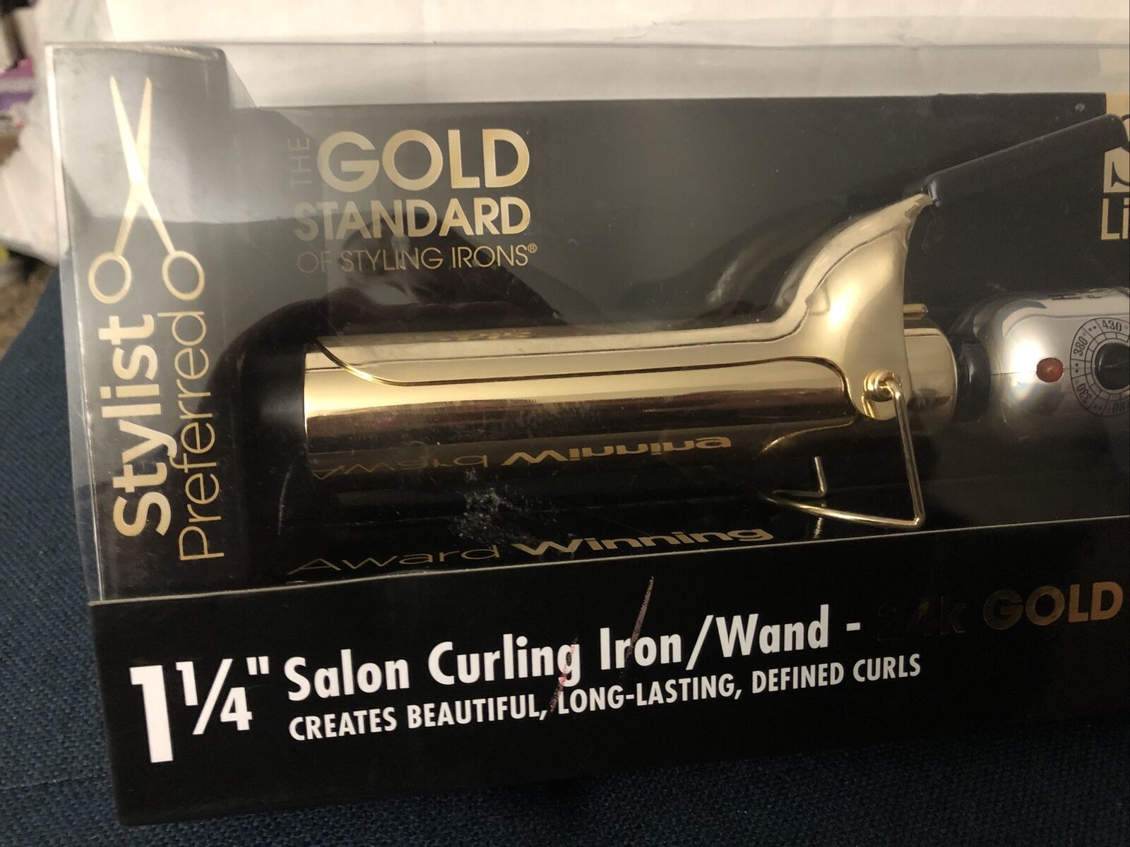 HOT TOOLS LIMITED EDITION 1 1/4 24K GOLD CURLING IRON Special New In Box