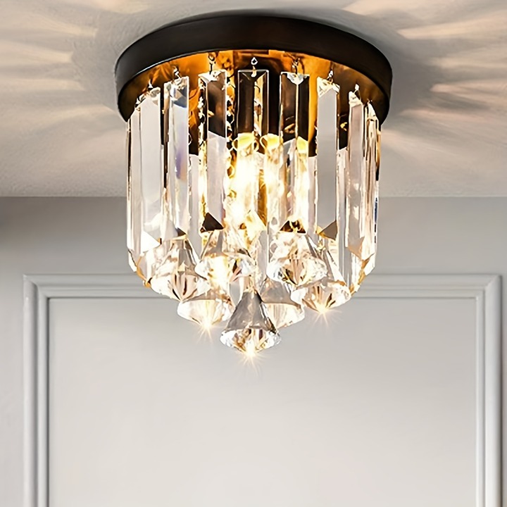 1pc Crystal Aisle Corridor Light, Entrance Ceiling Light, rq