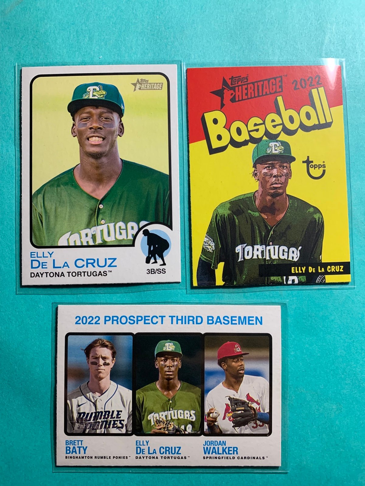 Elly de la Cruz rookie prospect minors investment bundle lot Topps heritage