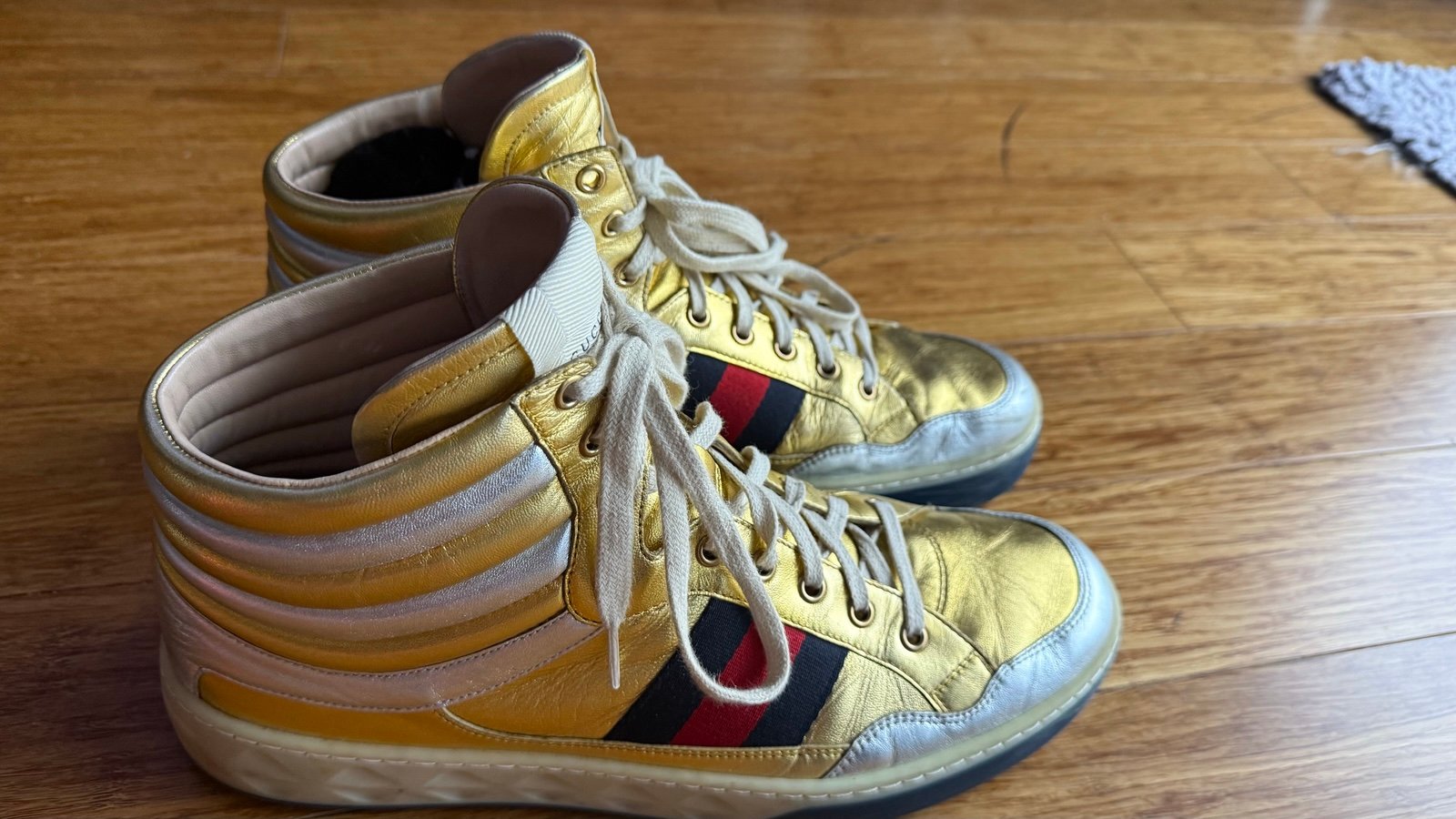 Gucci Metallic Hightops