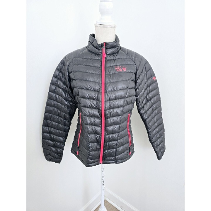 Mountain Hardwear Ghost Whisperer Nylon Goose Down Jacket Grey Coat Puffer M