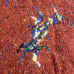 Multicolor Abstract Pattern Knit Cottage Handmade Turtle Neck Sweater S/M Chic