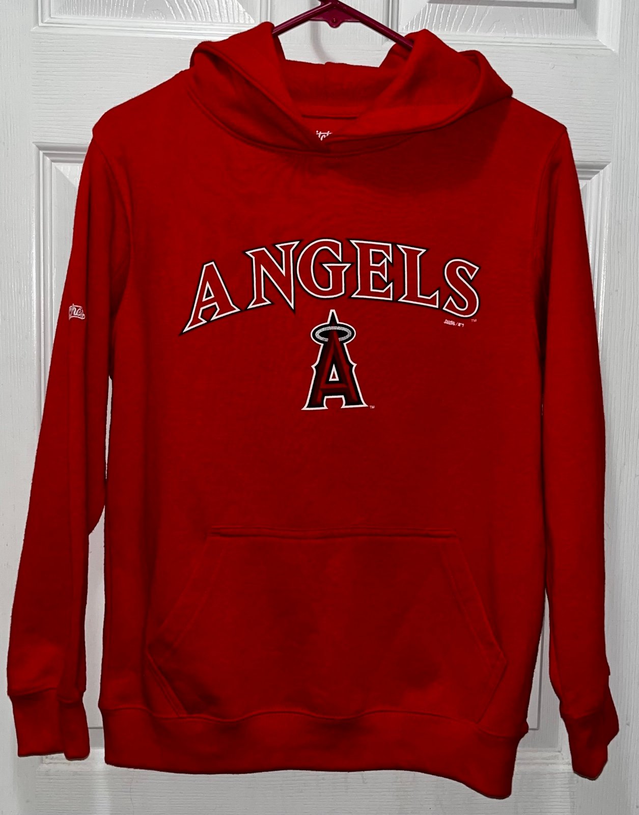 Stitches MLB L.A. Angels Red Pullover Hoodie Youth size Large