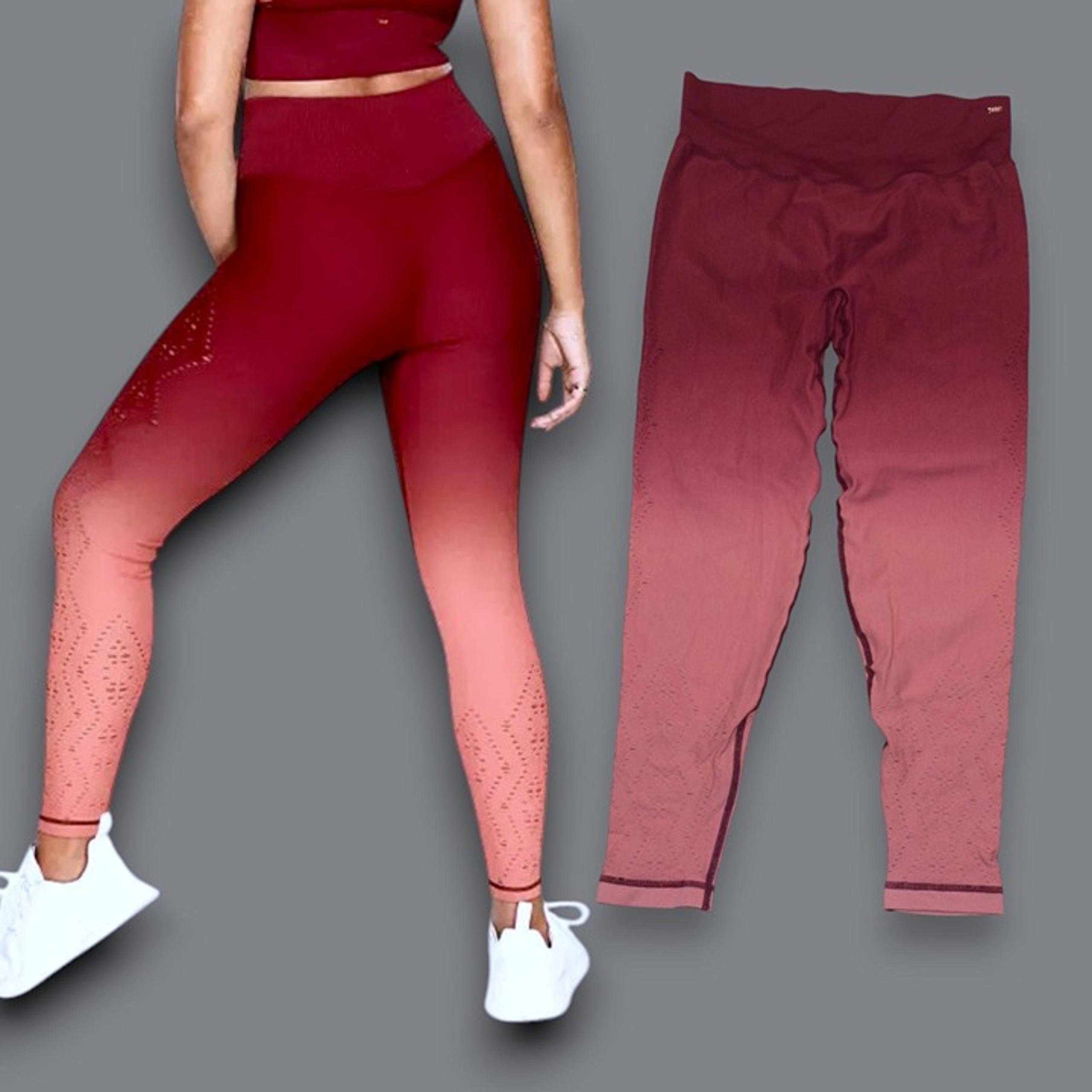 VICTORIA'S SECRET PINK SPORT Women's Sz L Ombre Seamless Laser Cutout Leggings