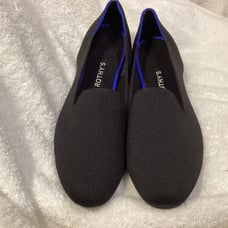 Rothy's The Loafer Black Solid Knit Fabric Slip On Casual Flats~Women’s US 7