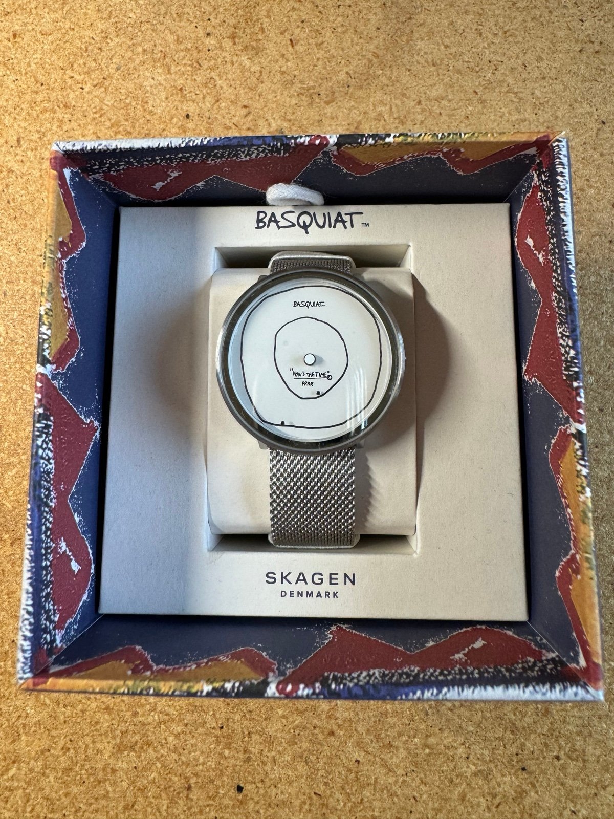 Brand new Basquiat Special Edition Gitte ( Now's The Time ) Stainless Steel