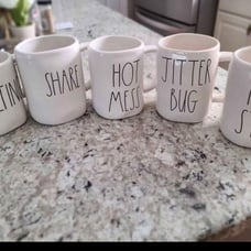 Rae Dunn Mugs set of 5