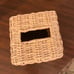 Vintage Pink Wicker Woven Tissue Box