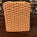 Vintage Pink Wicker Woven Tissue Box