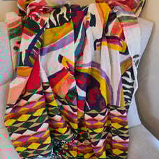 Farm Rio Wrap Rectangular in Brilliant Colors.