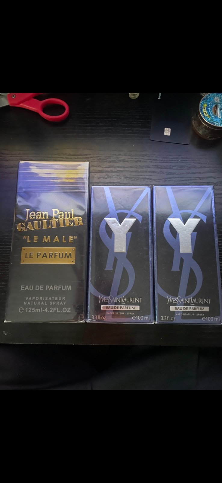 3 colognes ( JPG & YSL)