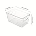 Transparent Tableware Organization Storage Box vjf3k