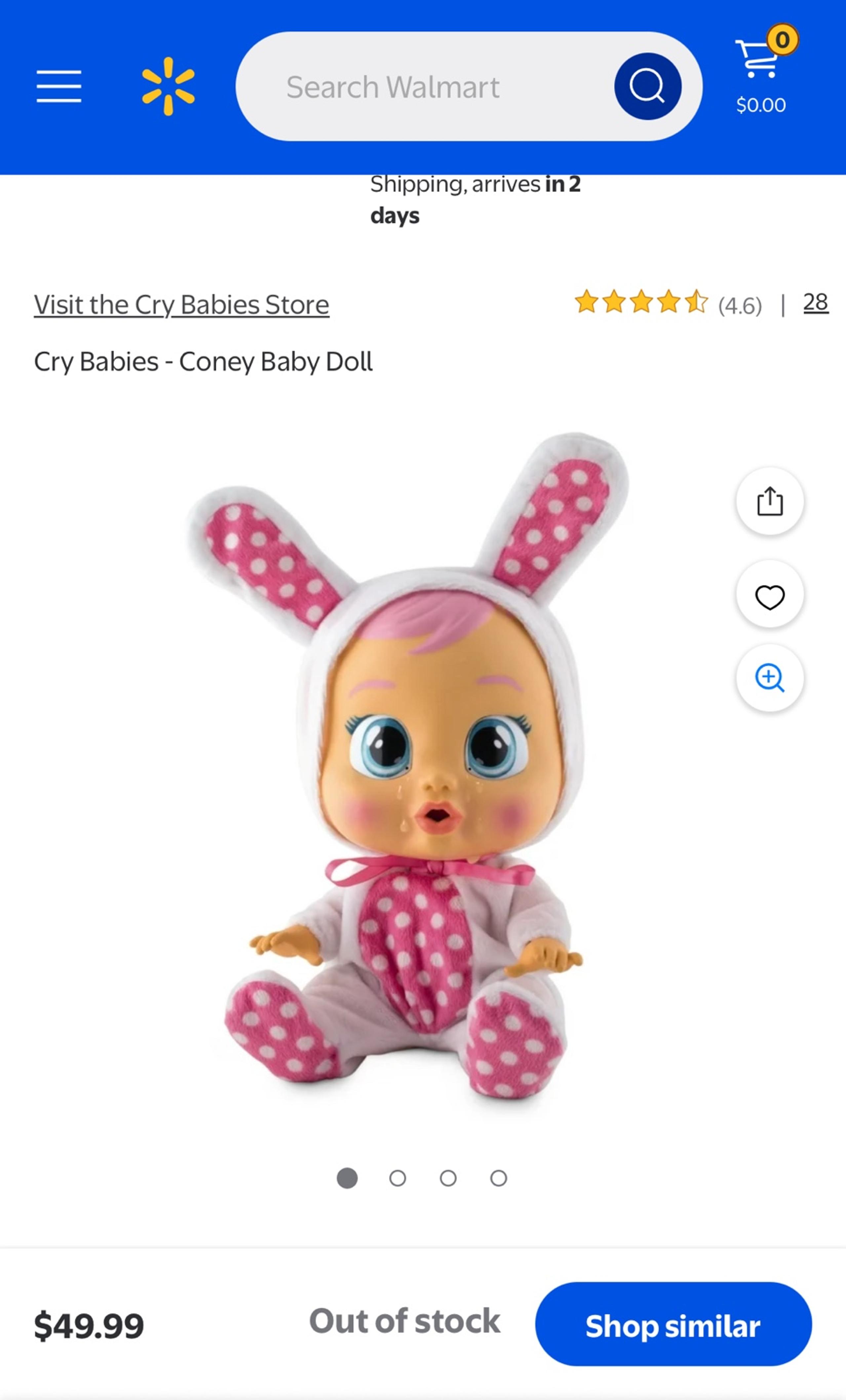 NEW Cry Babies Dressy Coney Interactive Doll
