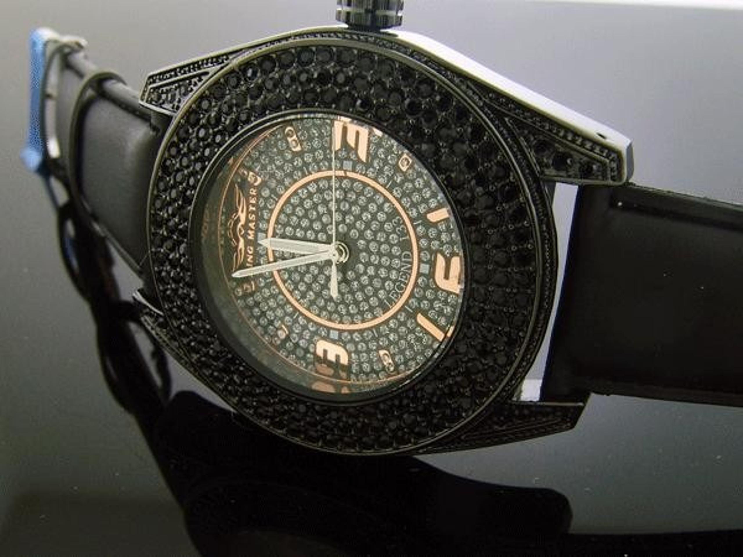 King Master Full Case Black CZ watch