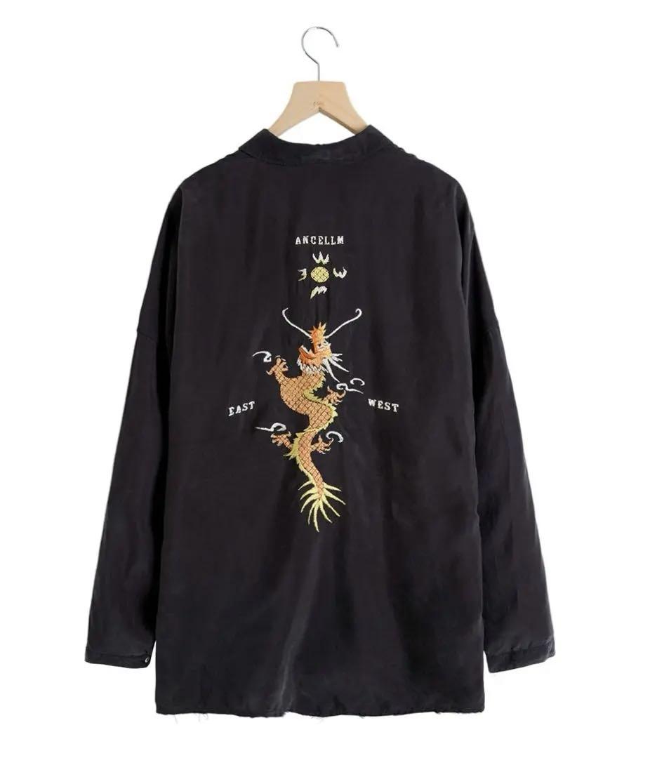 ANCELLM - AGING EMBROIDERY SHIRT, BLACK | COELACANTH