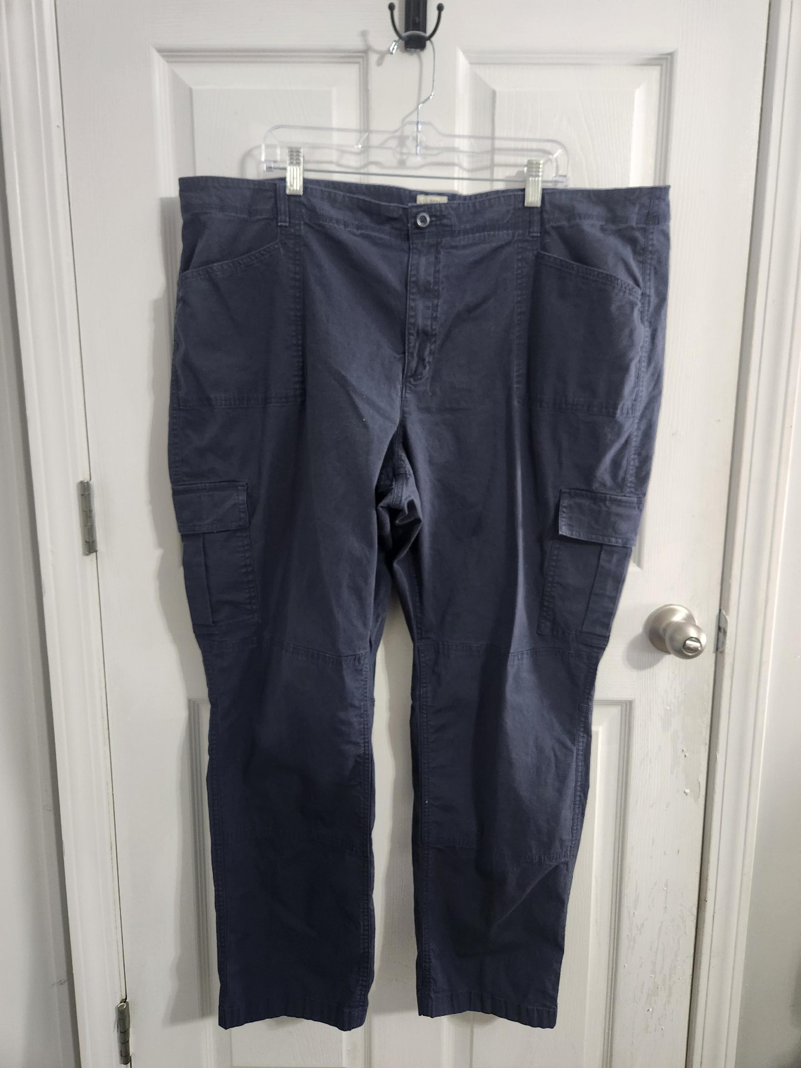 L.L.Bean blue womans favorite fit cargo pants outdoor gorpcore size 22W