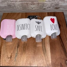 Rae Dunn Liquid Keychain Holders Set of 4 HTF VHTF