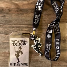 MY CHEMICAL ROMANCE THE BLACK PARADE LANYARD BRAND NEW VINTAGE OFFICIAL RARE MCR