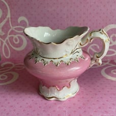 ✨ ANTIQUE VICTORIAN PINK CREAMER ETRURIA MELLOR & CO ENGLAND PINK CREAMER ✨