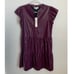 Pinch Deep Wine Faux Leather Dress NWT size large