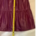 Pinch Deep Wine Faux Leather Dress NWT size large