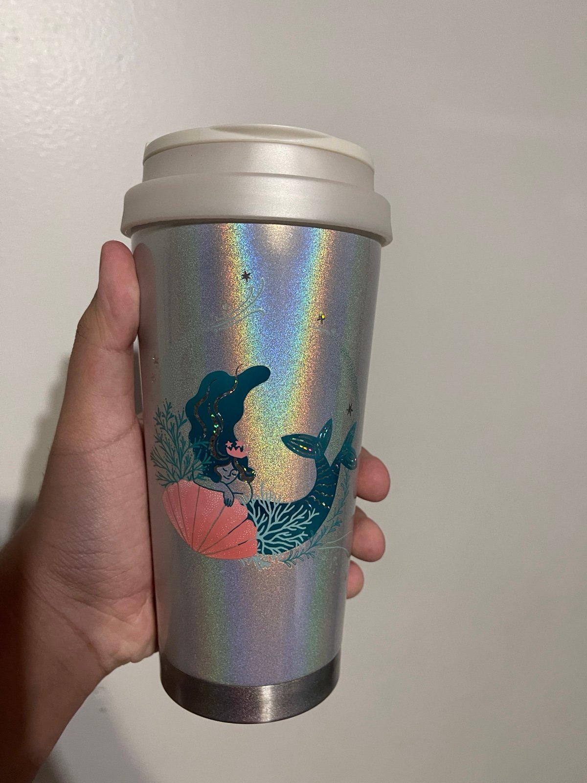 Silver mermaid Starbucks japanese stainless steel 16 oz