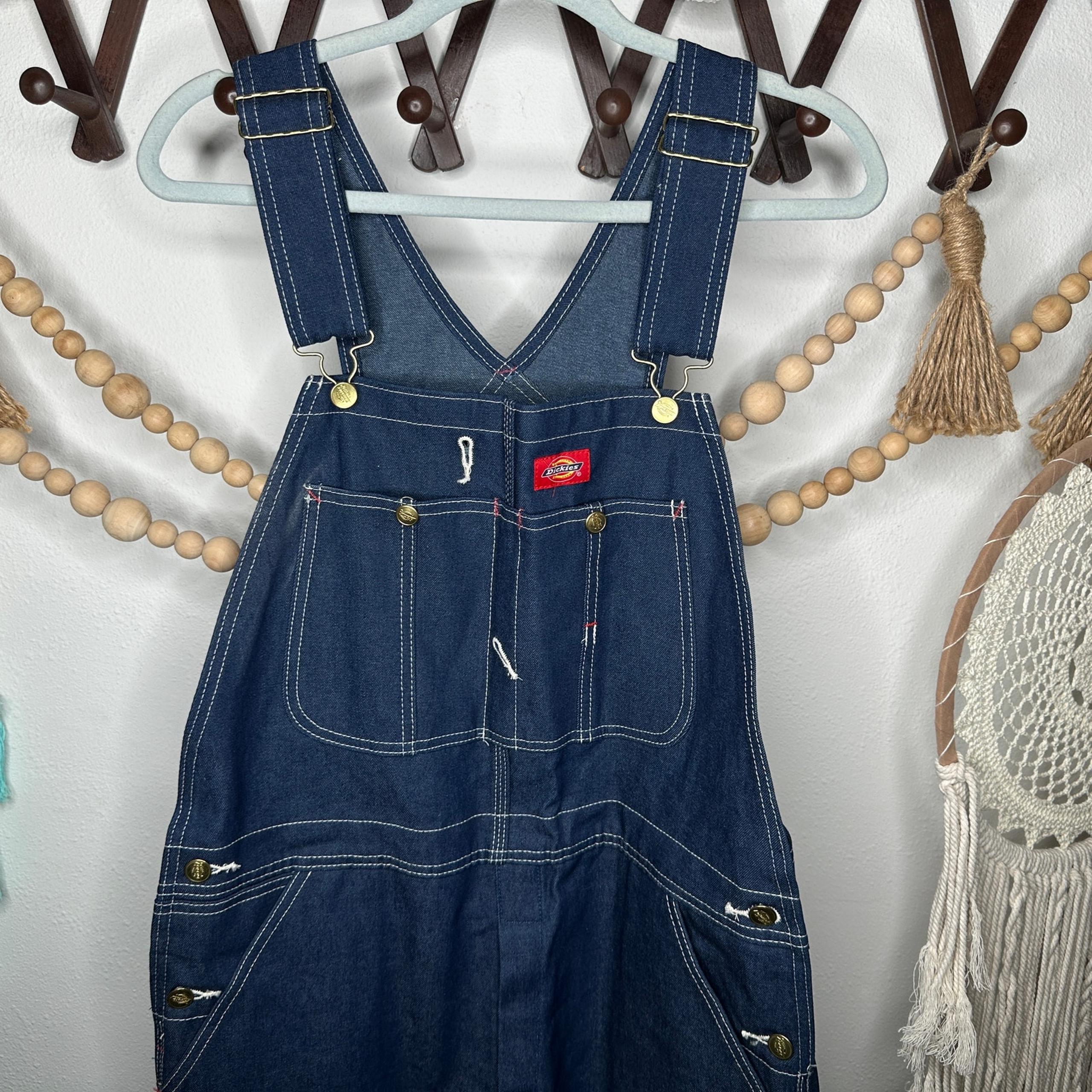 Dickies Men's Bib Denim Jean Overalls