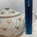 Arthur Wood English Pink Rose Floral Gilt Teapot England Good Condition
