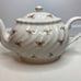 Arthur Wood English Pink Rose Floral Gilt Teapot England Good Condition