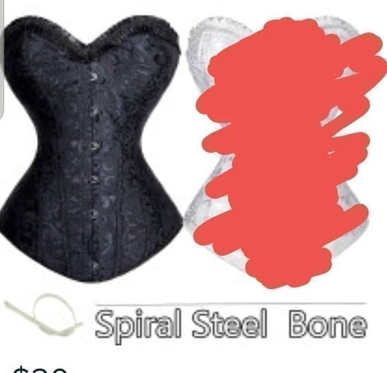Womens Corset steel bone