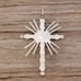 Vintage Sterling Zuni Green Turquoise Light Rays Cross