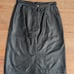 Vintage learsi slip skirt 100% genuine leather women's size 9/10