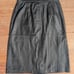 Vintage learsi slip skirt 100% genuine leather women's size 9/10