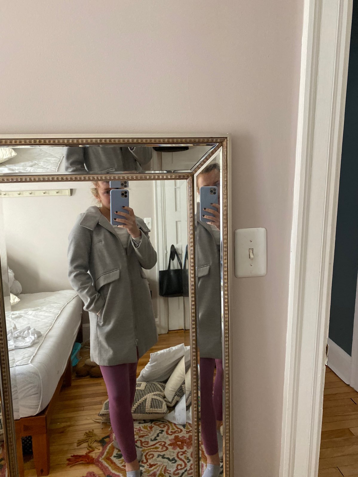 grey coat